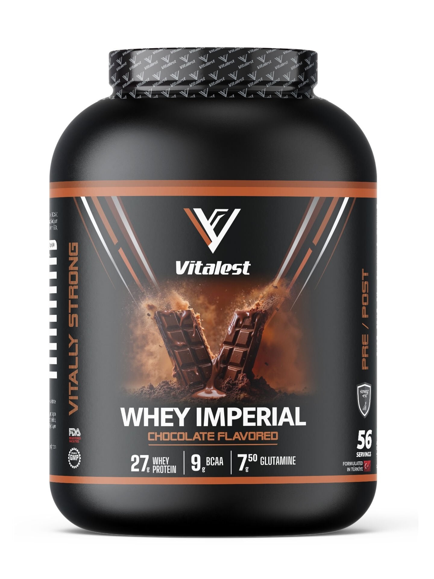 Whey Imperial 2128G. Protein Tozu 56 Servis ÇİKOLATA
